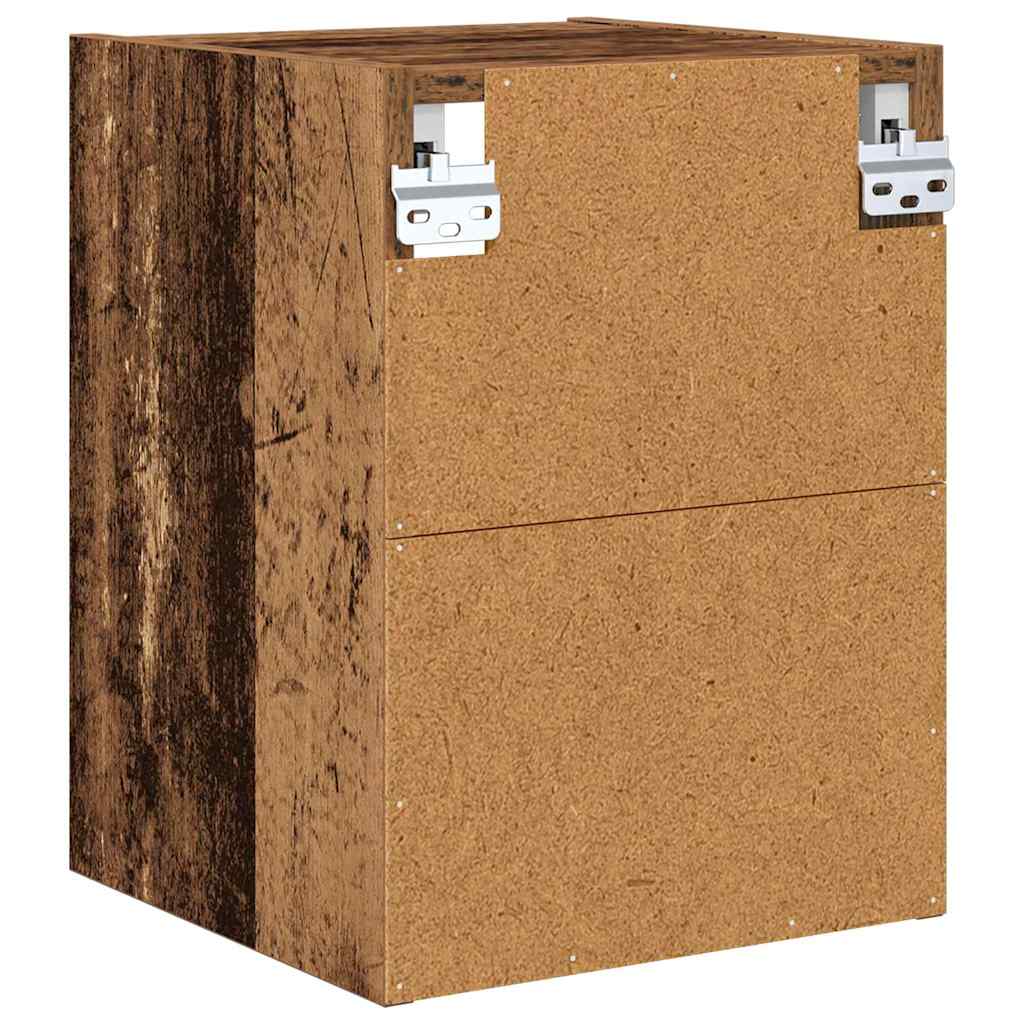 vidaXL Hanging Cabinet Old Wood 30 x 29.5 x 40 cm Engineered Wood