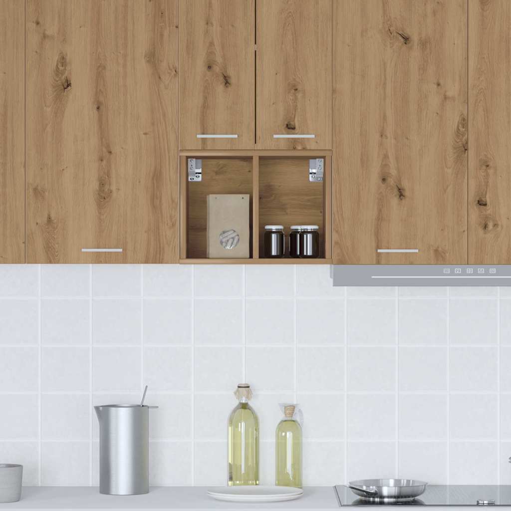 vidaXL Hanging Cabinet Artisan Oak 30 x 29.5 x 40 cm Engineered Wood
