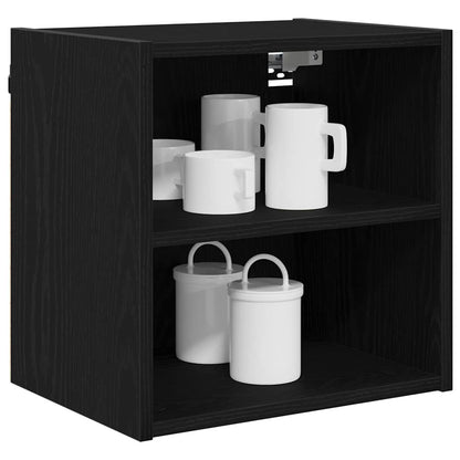 vidaXL Hanging Cabinet Black Oak 40 x 29.5 x 40 cm Engineered Wood