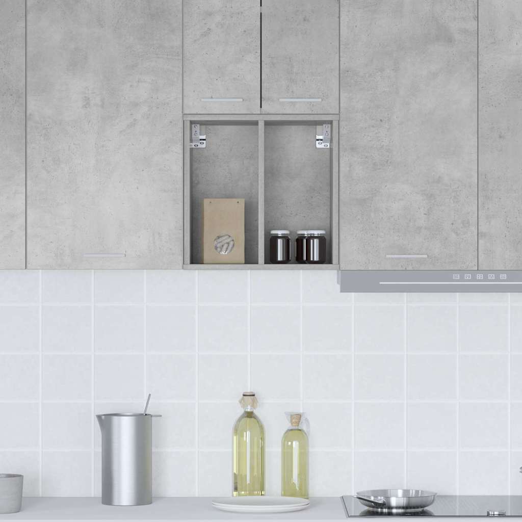 vidaXL Hanging Cabinet Concrete Grey 40 x 29.5 x 40 cm Engineered Wood