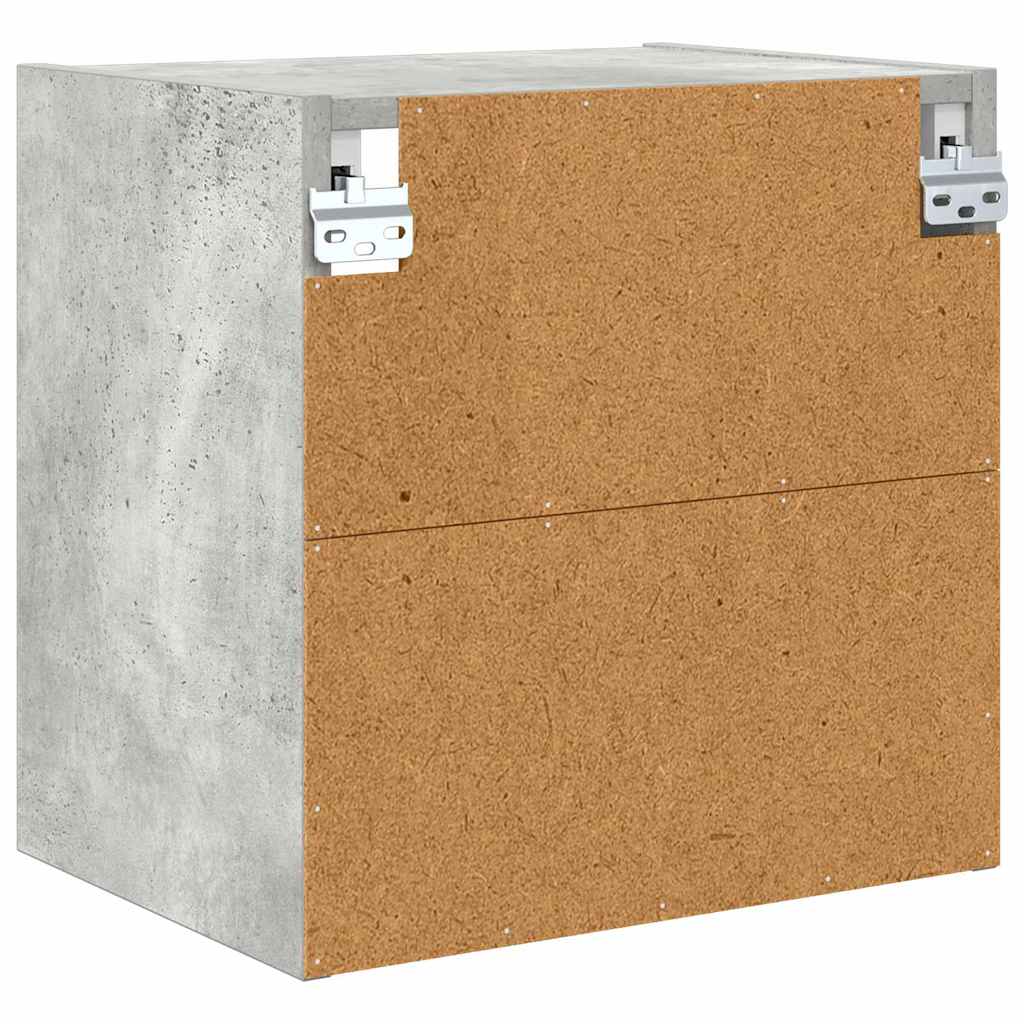 vidaXL Hanging Cabinet Concrete Grey 40 x 29.5 x 40 cm Engineered Wood