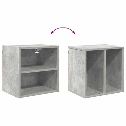 vidaXL Hanging Cabinet Concrete Grey 40 x 29.5 x 40 cm Engineered Wood