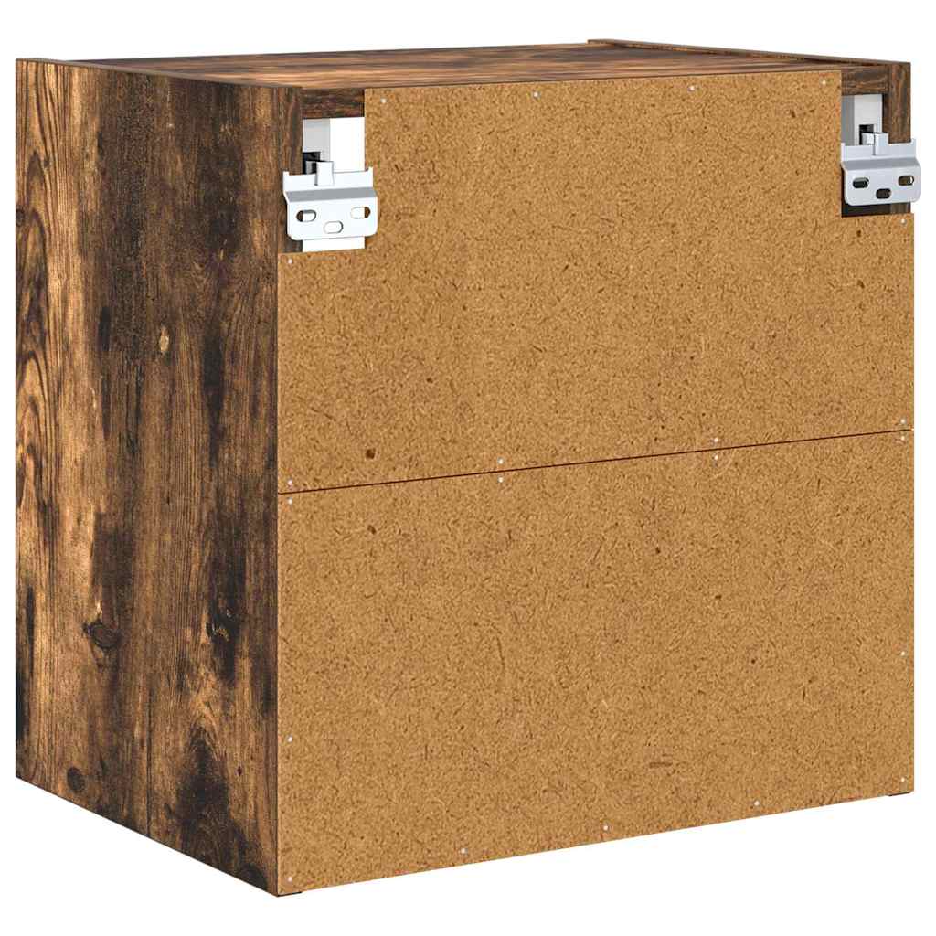 vidaXL Hanging Cabinet Smoked Oak 40 x 29.5 x 40 cm Engineered Wood