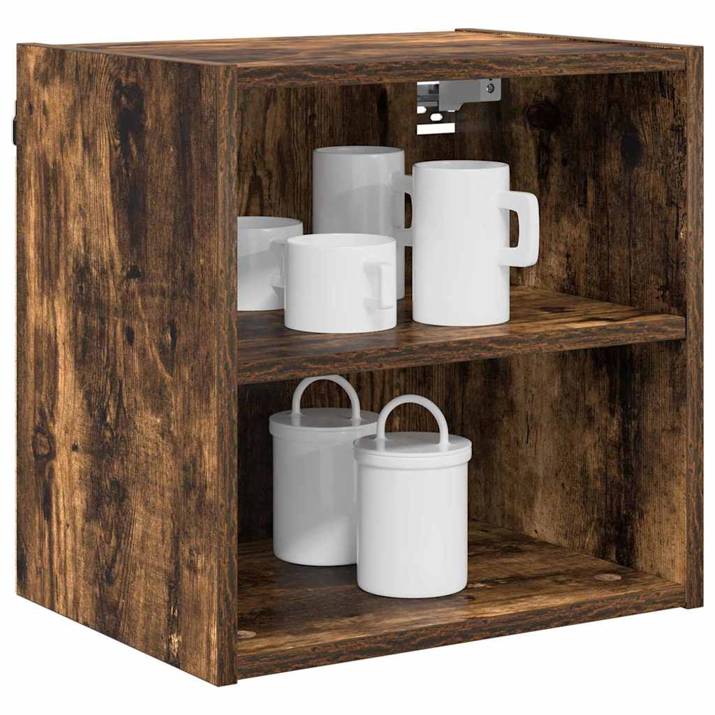 vidaXL Hanging Cabinet Smoked Oak 40 x 29.5 x 40 cm Engineered Wood