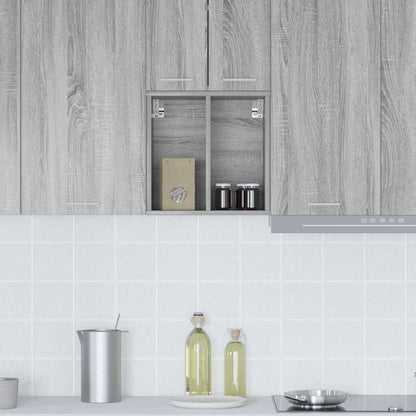 vidaXL Hanging Cabinet Grey Sonoma 40 x 29.5 x 40 cm Engineered Wood
