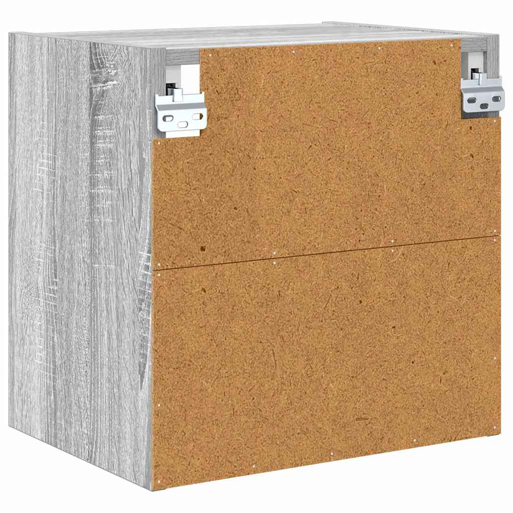 vidaXL Hanging Cabinet Grey Sonoma 40 x 29.5 x 40 cm Engineered Wood