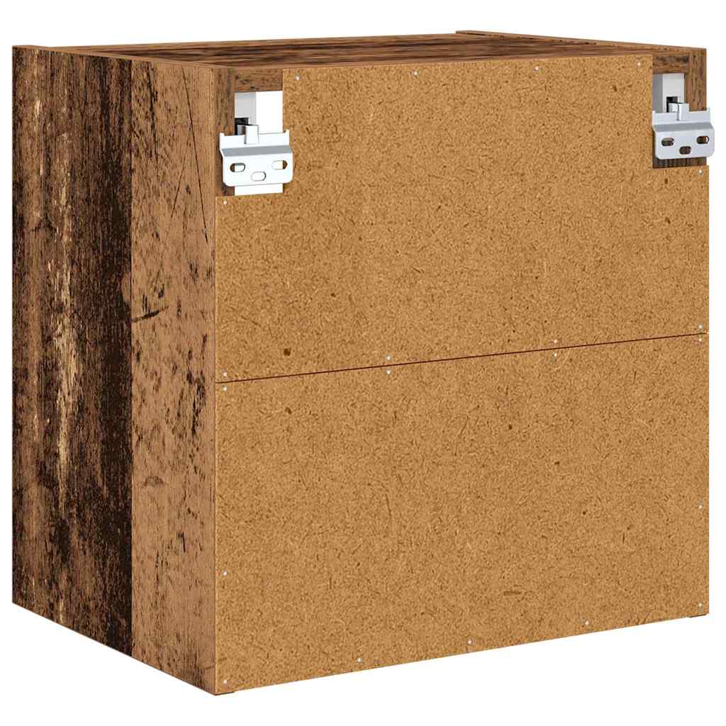 vidaXL Hanging Cabinet Old Wood 40 x 29.5 x 40 cm Engineered Wood