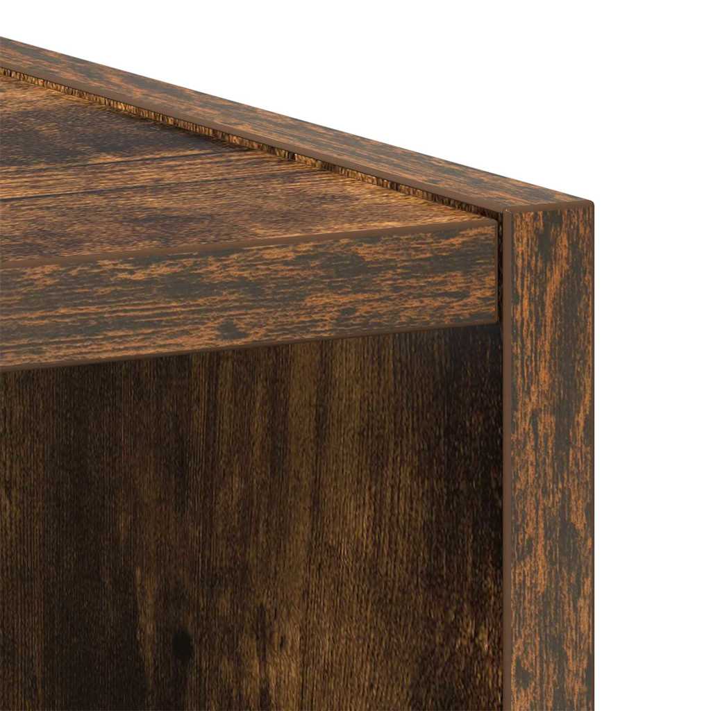 vidaXL Hanging Cabinet Smoked Oak 20 x 29.5 x 80 cm Engineered Wood
