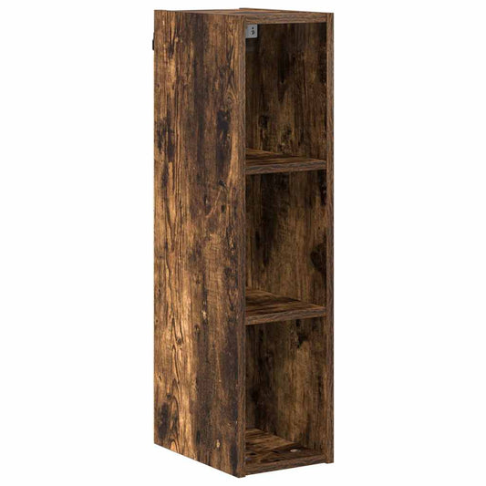 vidaXL Hanging Cabinet Smoked Oak 20 x 29.5 x 80 cm Engineered Wood
