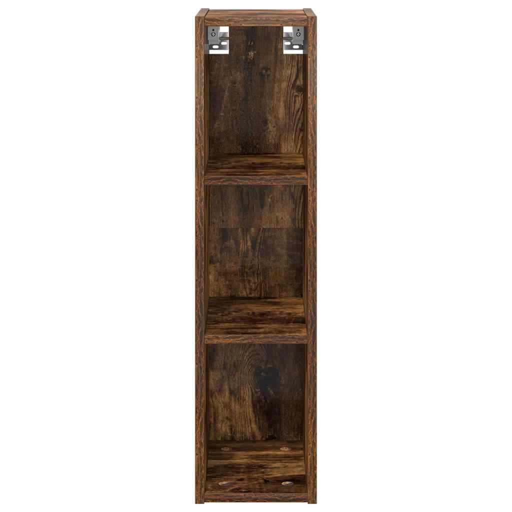 vidaXL Hanging Cabinet Smoked Oak 20 x 29.5 x 80 cm Engineered Wood