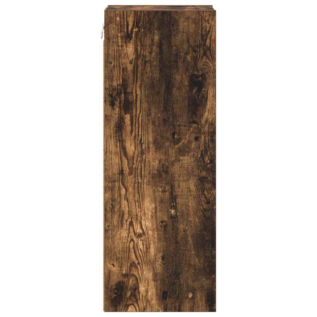vidaXL Hanging Cabinet Smoked Oak 20 x 29.5 x 80 cm Engineered Wood