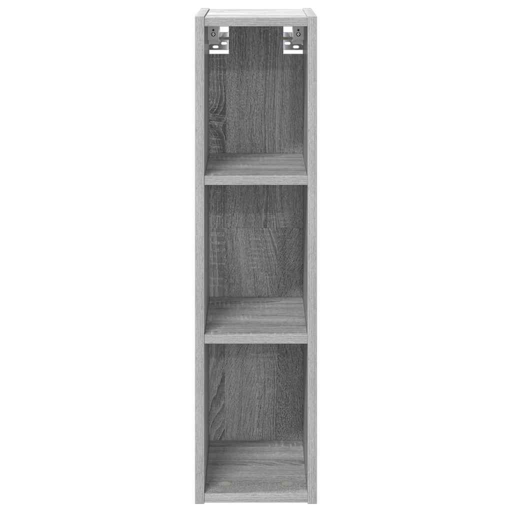 vidaXL Hanging Cabinet Grey Sonoma 20 x 29.5 x 80 cm Engineered Wood