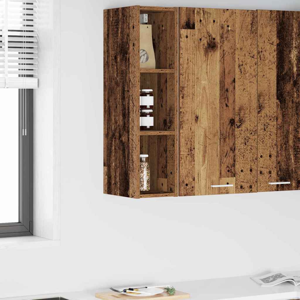 vidaXL Hanging Cabinet Old Wood 20 x 29.5 x 80 cm Engineered Wood