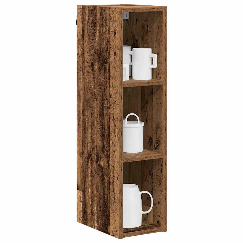 vidaXL Hanging Cabinet Old Wood 20 x 29.5 x 80 cm Engineered Wood