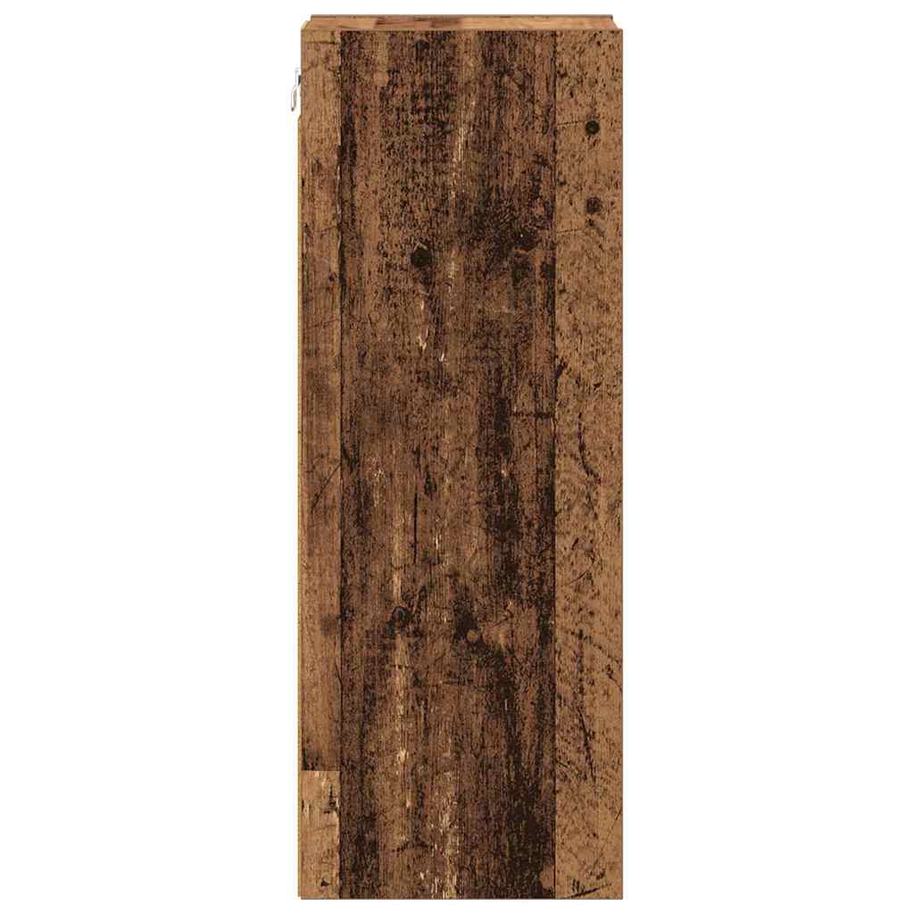 vidaXL Hanging Cabinet Old Wood 20 x 29.5 x 80 cm Engineered Wood