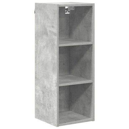 vidaXL Hanging Cabinet Concrete Grey 30 x 29.5 x 80 cm Engineered Wood