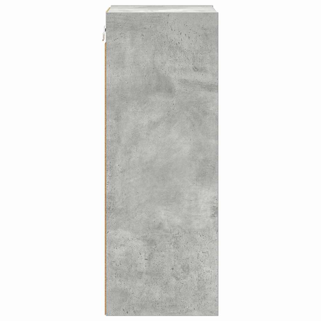 vidaXL Hanging Cabinet Concrete Grey 30 x 29.5 x 80 cm Engineered Wood
