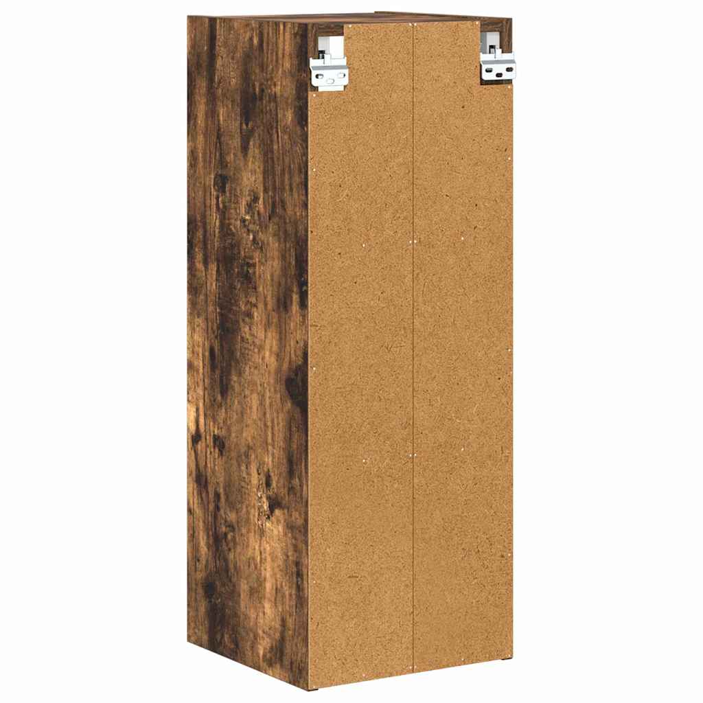 vidaXL Hanging Cabinet Smoked Oak 30 x 29.5 x 80 cm Engineered Wood