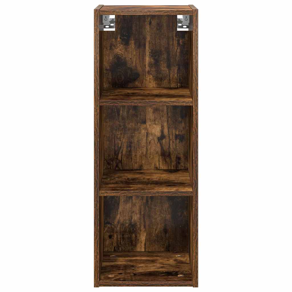 vidaXL Hanging Cabinet Smoked Oak 30 x 29.5 x 80 cm Engineered Wood
