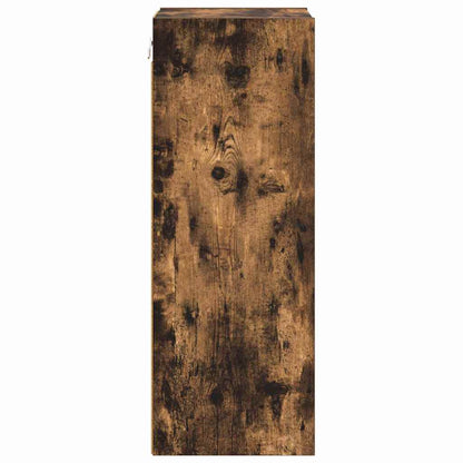 vidaXL Hanging Cabinet Smoked Oak 30 x 29.5 x 80 cm Engineered Wood