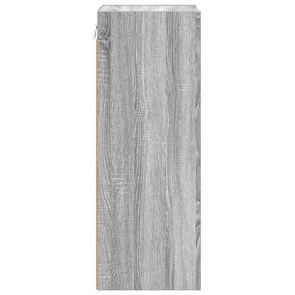 vidaXL Hanging Cabinet Grey Sonoma 30 x 29.5 x 80 cm Engineered Wood