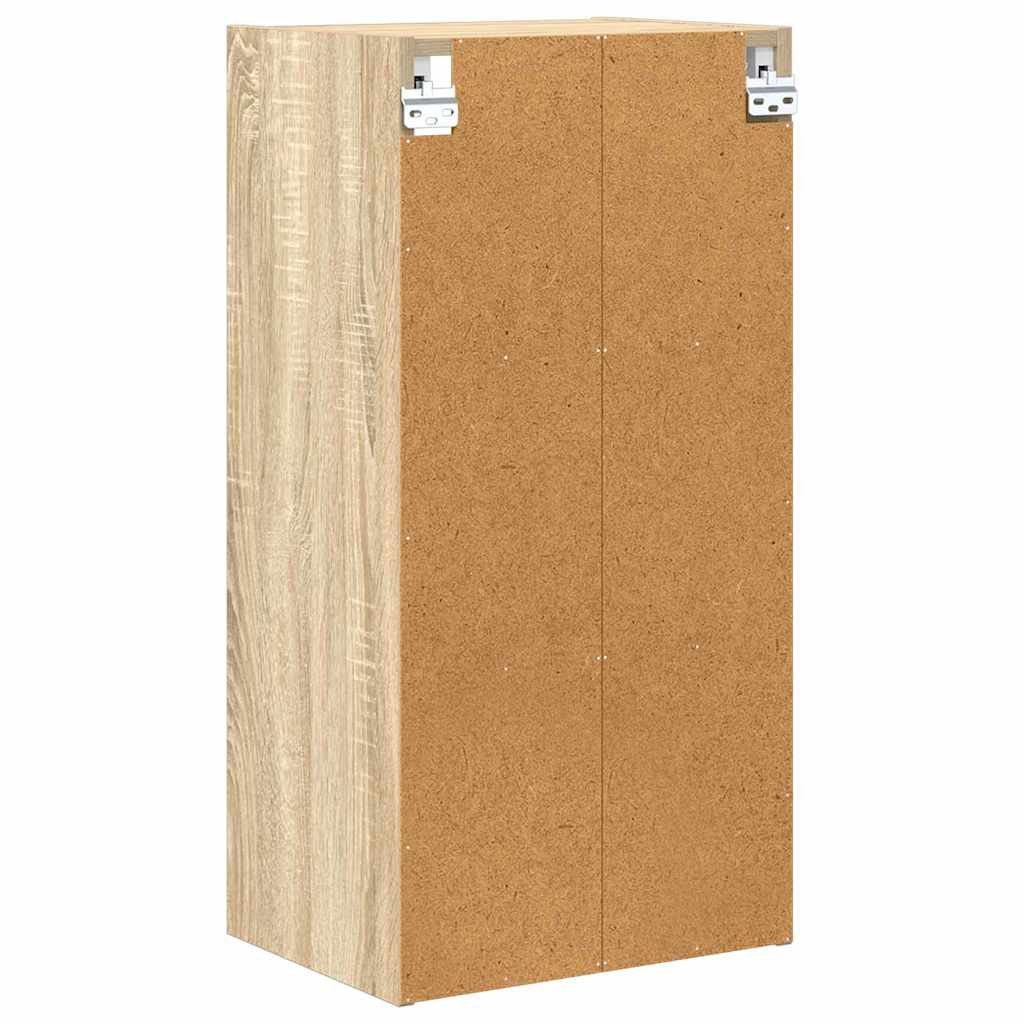 vidaXL Hanging Cabinet Sonoma Oak 40 x 29.5 x 80 cm Engineered Wood