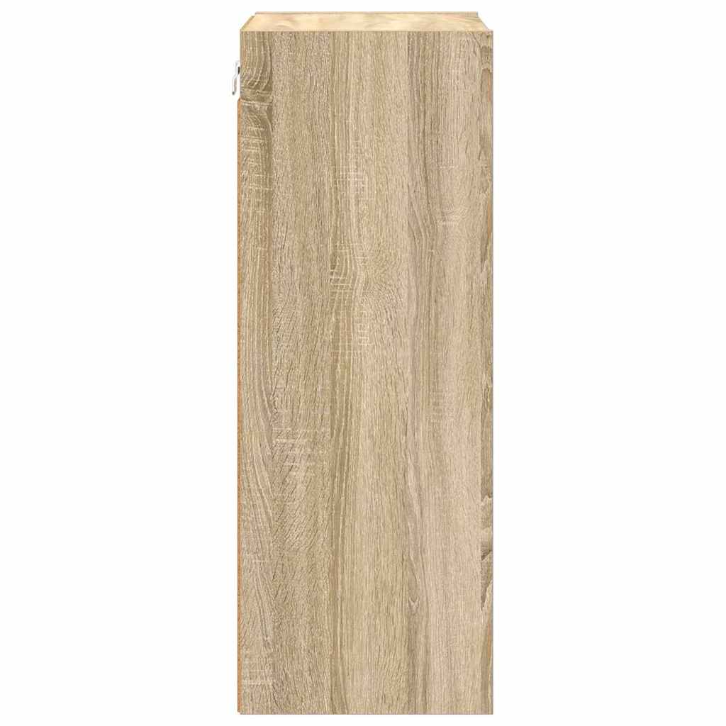vidaXL Hanging Cabinet Sonoma Oak 40 x 29.5 x 80 cm Engineered Wood