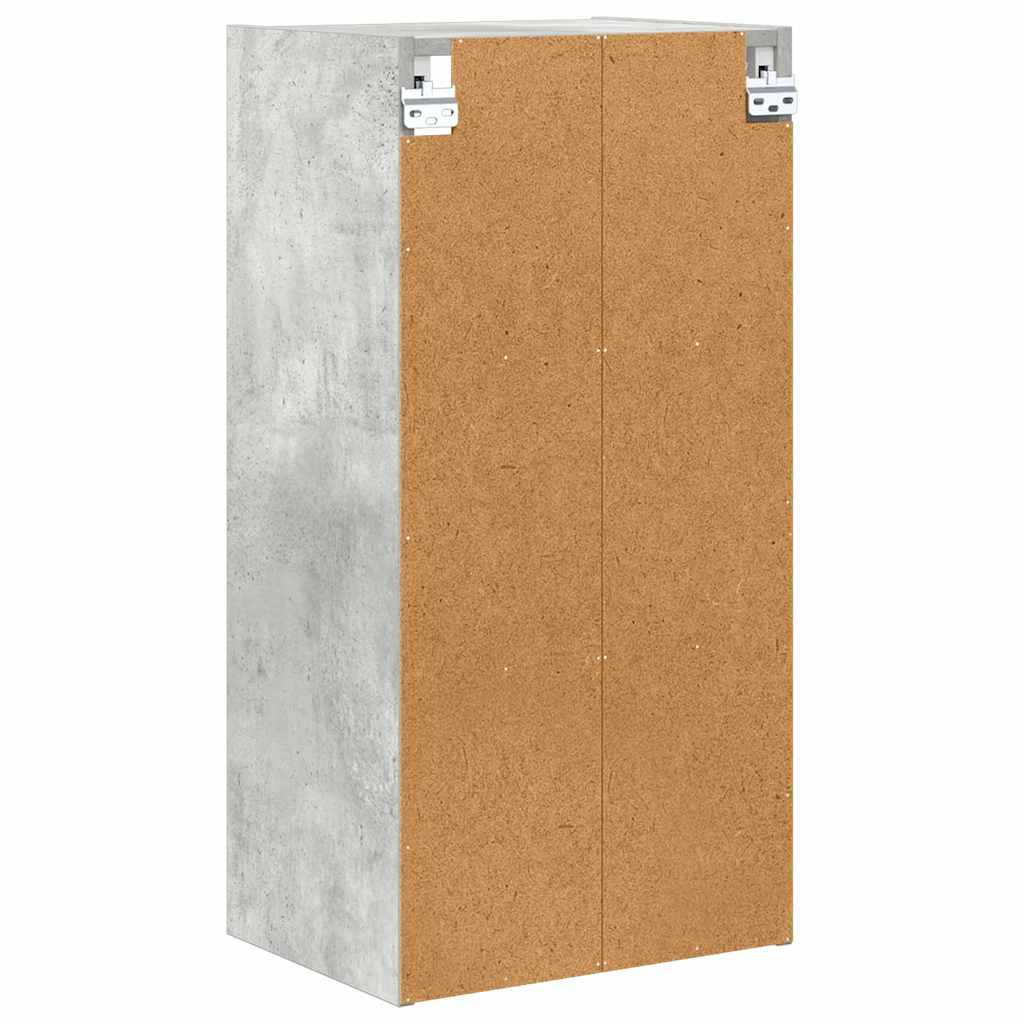 vidaXL Hanging Cabinet Concrete Grey 40 x 29.5 x 80 cm Engineered Wood