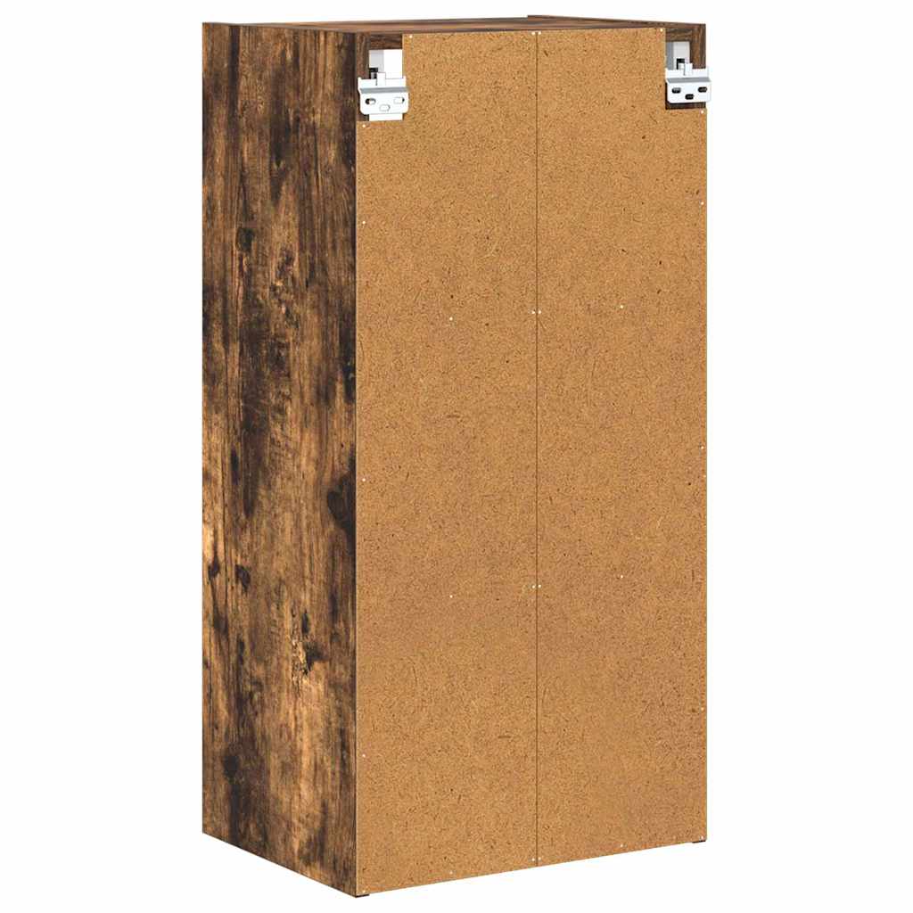 vidaXL Hanging Cabinet Smoked Oak 40 x 29.5 x 80 cm Engineered Wood
