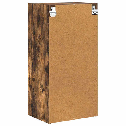 vidaXL Hanging Cabinet Smoked Oak 40 x 29.5 x 80 cm Engineered Wood
