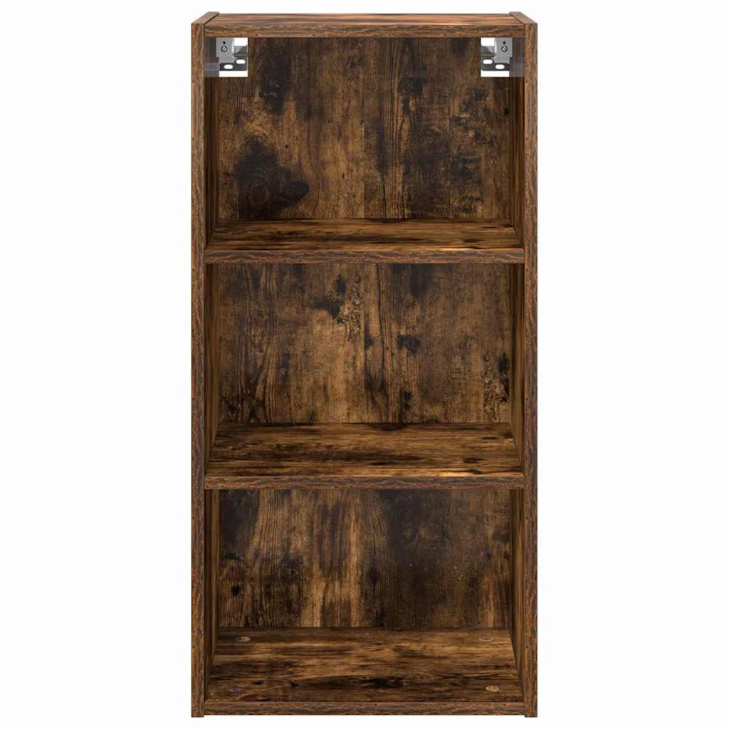 vidaXL Hanging Cabinet Smoked Oak 40 x 29.5 x 80 cm Engineered Wood