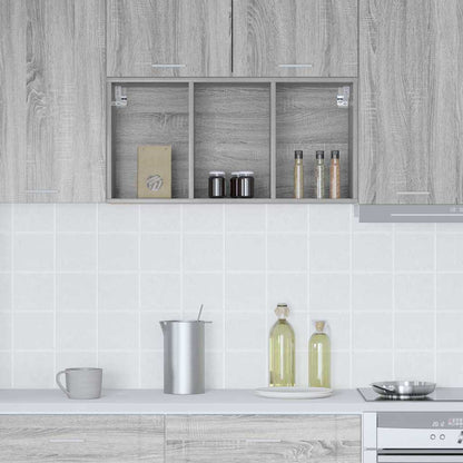 vidaXL Hanging Cabinet Grey Sonoma 40 x 29.5 x 80 cm Engineered Wood