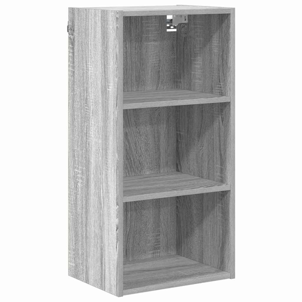 vidaXL Hanging Cabinet Grey Sonoma 40 x 29.5 x 80 cm Engineered Wood