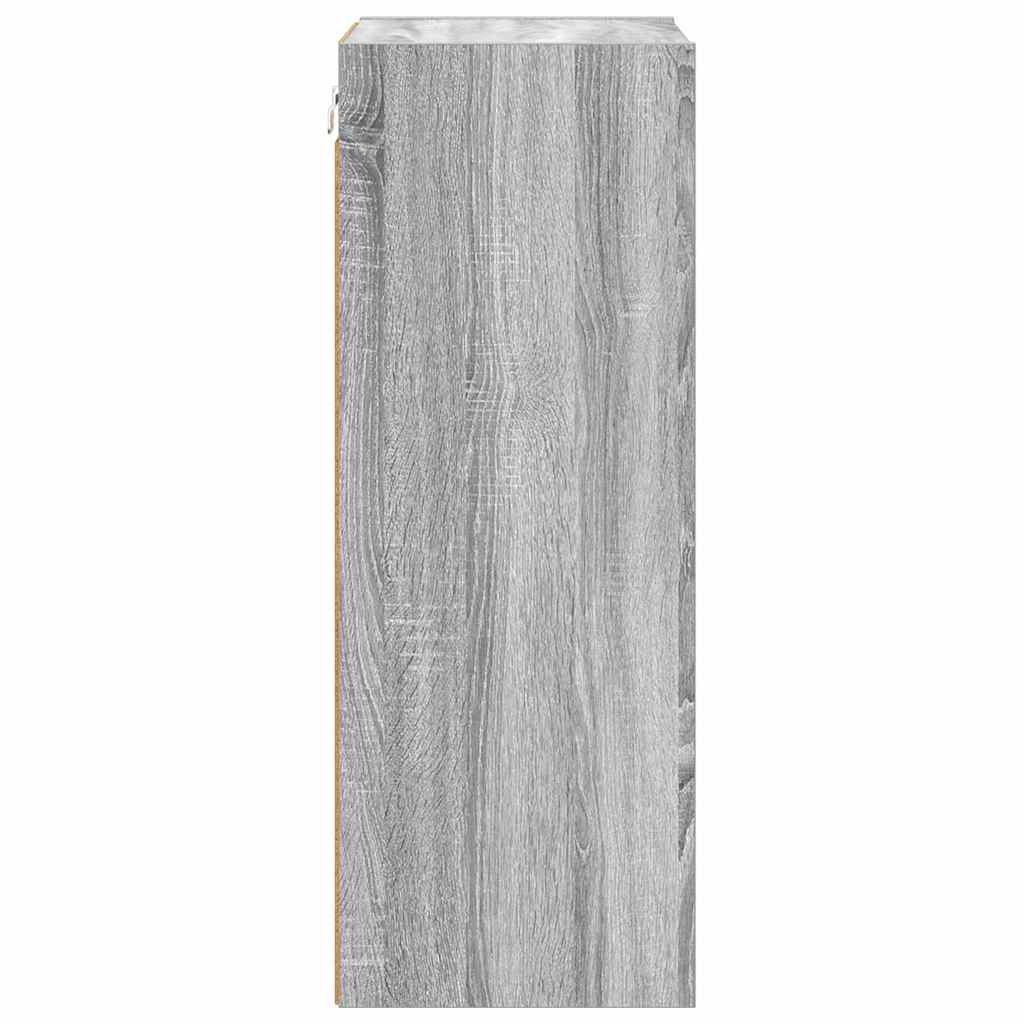 vidaXL Hanging Cabinet Grey Sonoma 40 x 29.5 x 80 cm Engineered Wood