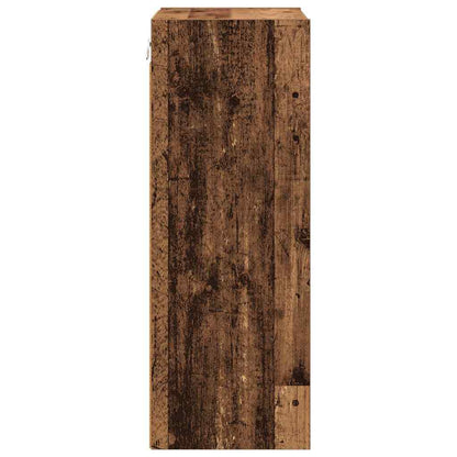 vidaXL Hanging Cabinet Old Wood 40 x 29.5 x 80 cm Engineered Wood
