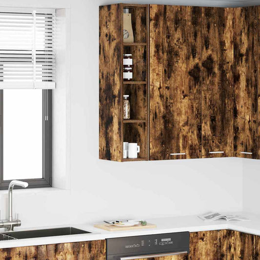 vidaXL Hanging Cabinet Smoked Oak 20 x 29.5 x 100 cm Engineered Wood