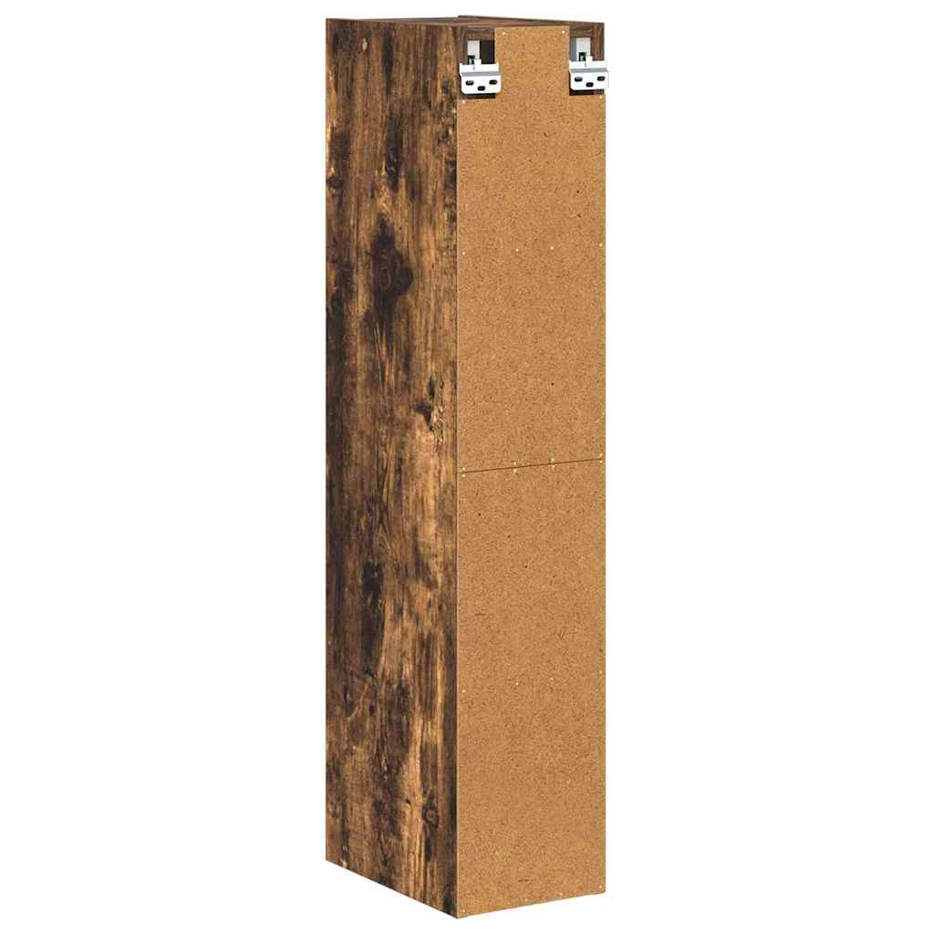 vidaXL Hanging Cabinet Smoked Oak 20 x 29.5 x 100 cm Engineered Wood