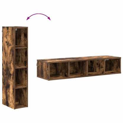 vidaXL Hanging Cabinet Smoked Oak 20 x 29.5 x 100 cm Engineered Wood
