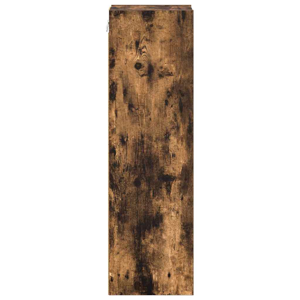vidaXL Hanging Cabinet Smoked Oak 20 x 29.5 x 100 cm Engineered Wood