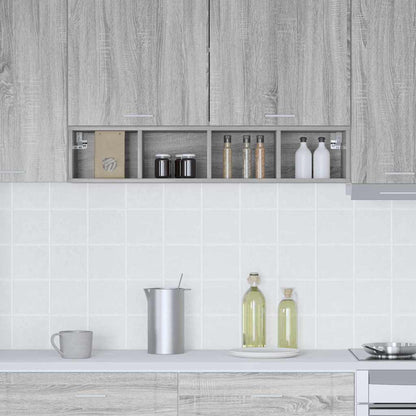vidaXL Hanging Cabinet Grey Sonoma 20 x 29.5 x 100 cm Engineered Wood