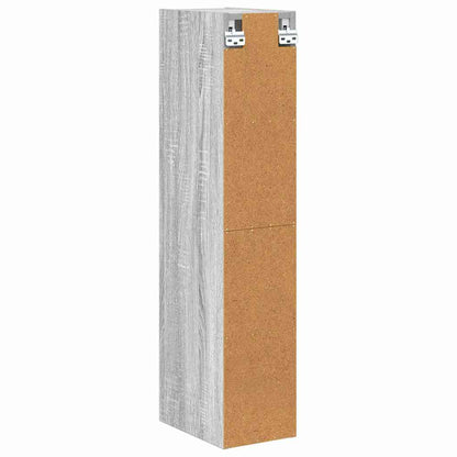 vidaXL Hanging Cabinet Grey Sonoma 20 x 29.5 x 100 cm Engineered Wood