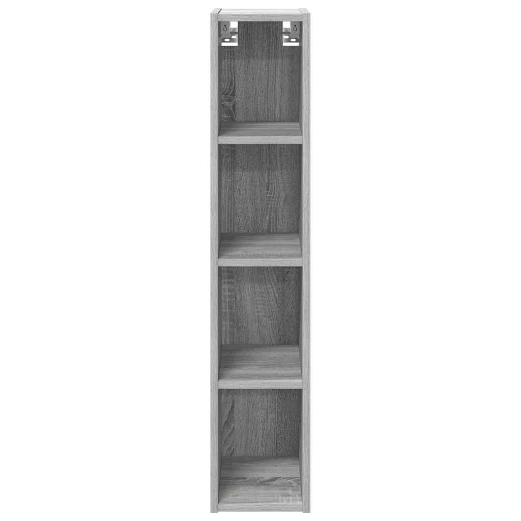 vidaXL Hanging Cabinet Grey Sonoma 20 x 29.5 x 100 cm Engineered Wood