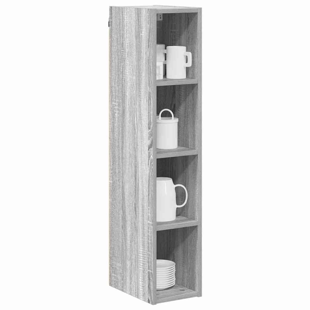 vidaXL Hanging Cabinet Grey Sonoma 20 x 29.5 x 100 cm Engineered Wood
