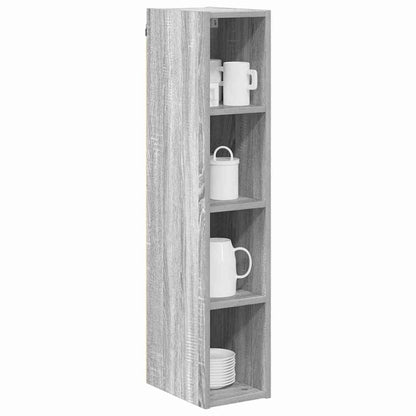 vidaXL Hanging Cabinet Grey Sonoma 20 x 29.5 x 100 cm Engineered Wood