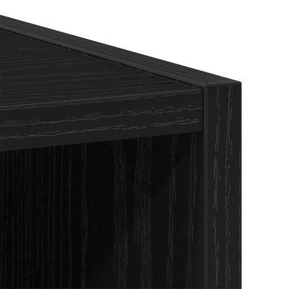 vidaXL Hanging Cabinet Black Oak 30 x 29.5 x 100 cm Engineered Wood