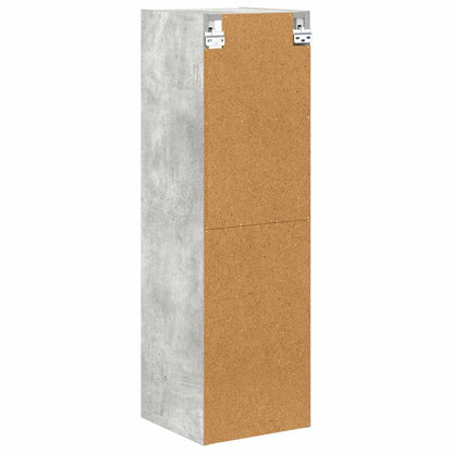 vidaXL Hanging Cabinet with Storage Concrete Grey 30 x 29.5 x 100 cm