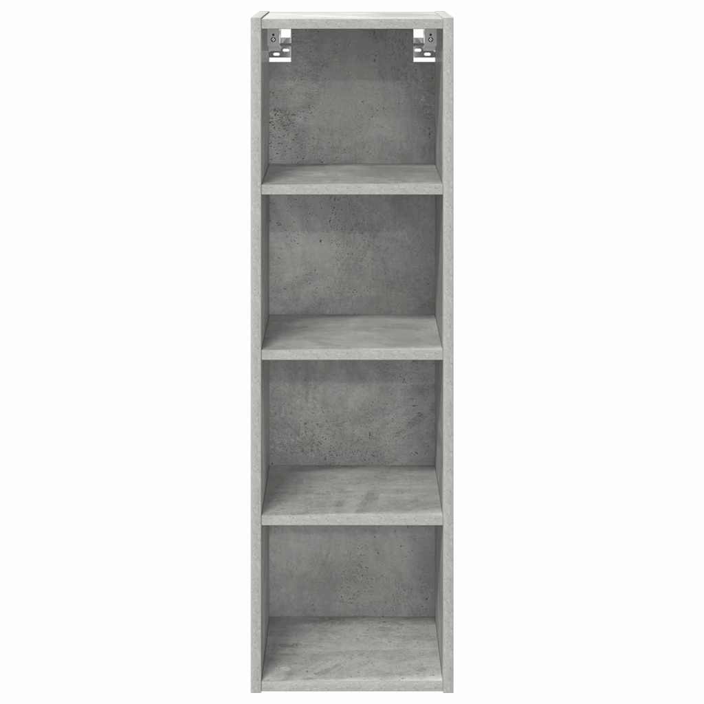 vidaXL Hanging Cabinet with Storage Concrete Grey 30 x 29.5 x 100 cm