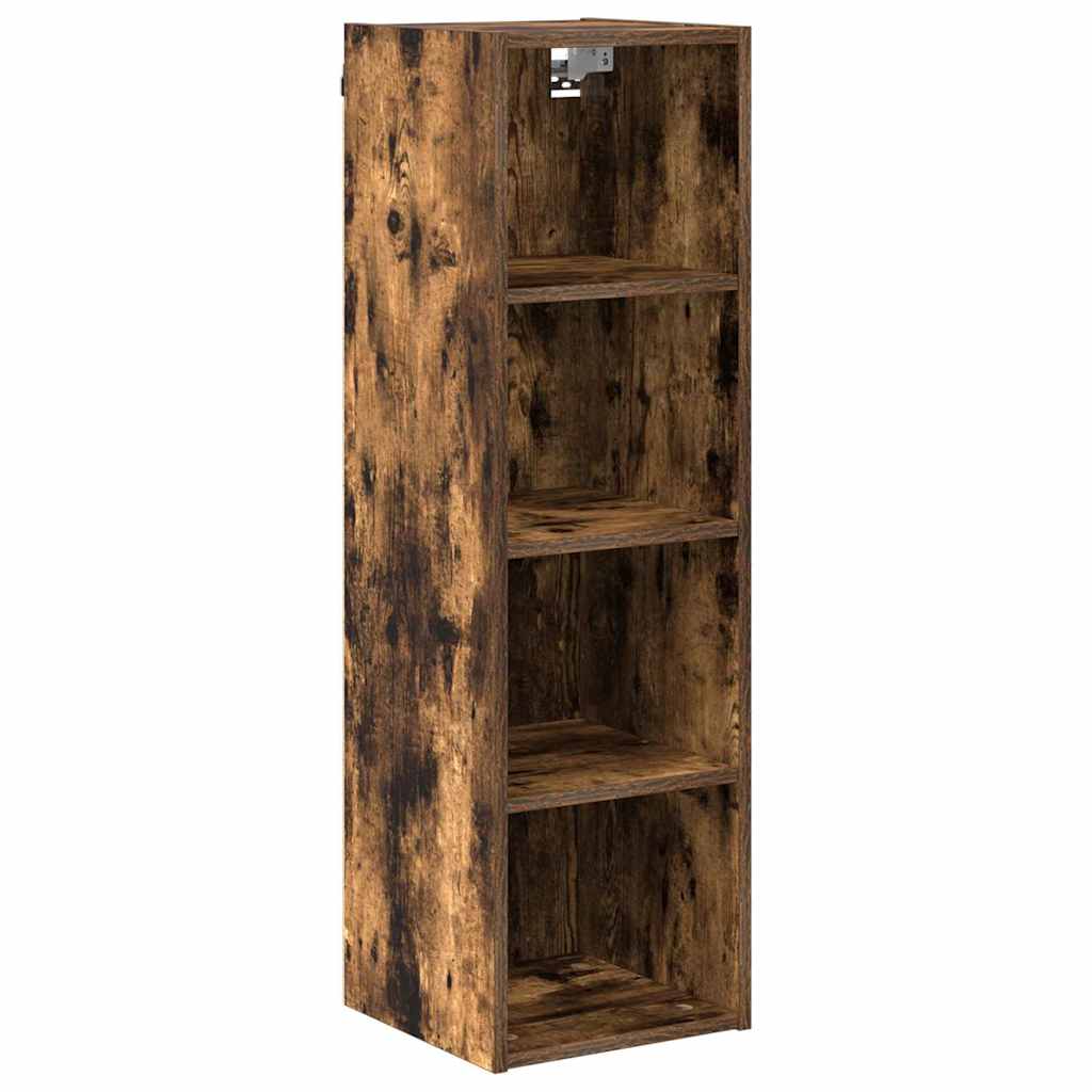 vidaXL Hanging Cabinet Smoked Oak 30 x 29.5 x 100 cm Engineered Wood