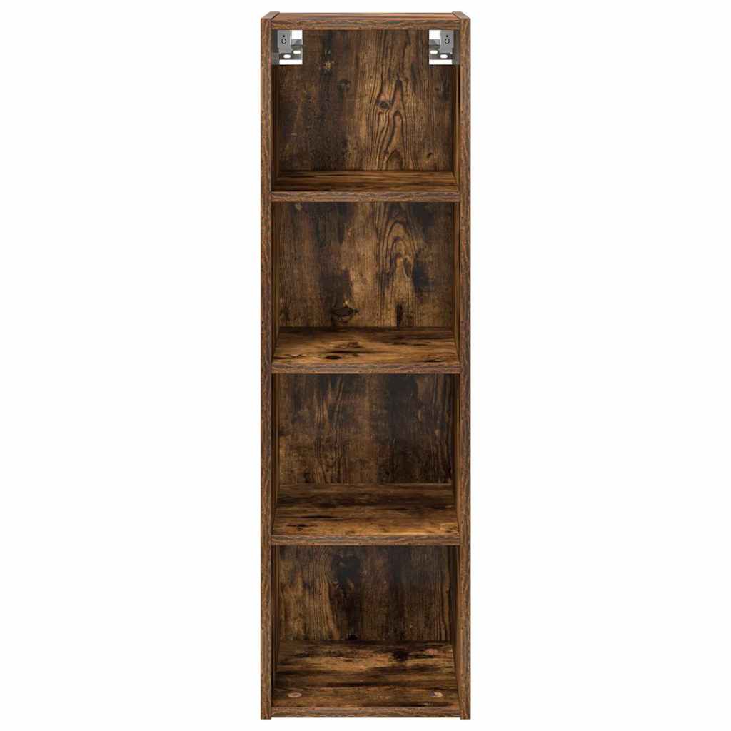vidaXL Hanging Cabinet Smoked Oak 30 x 29.5 x 100 cm Engineered Wood