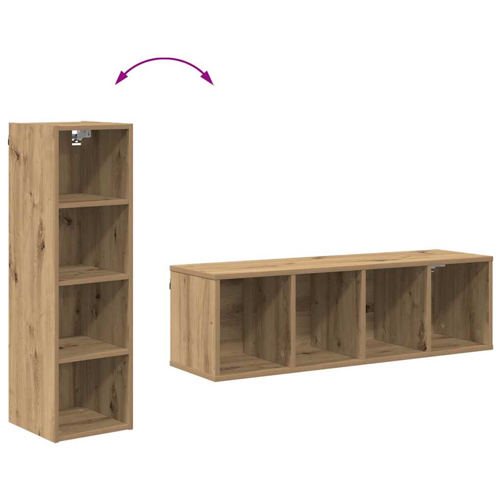 vidaXL Hanging Cabinet Artisan Oak 30 x 29.5 x 100 cm Engineered Wood